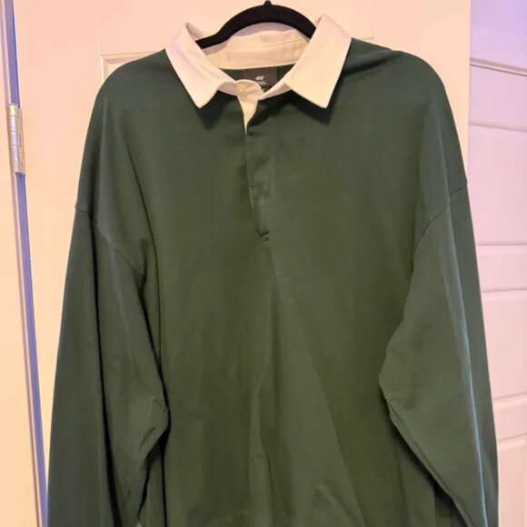 Loose-Fit Cotton Polo Shirt - Picture 1 of 2